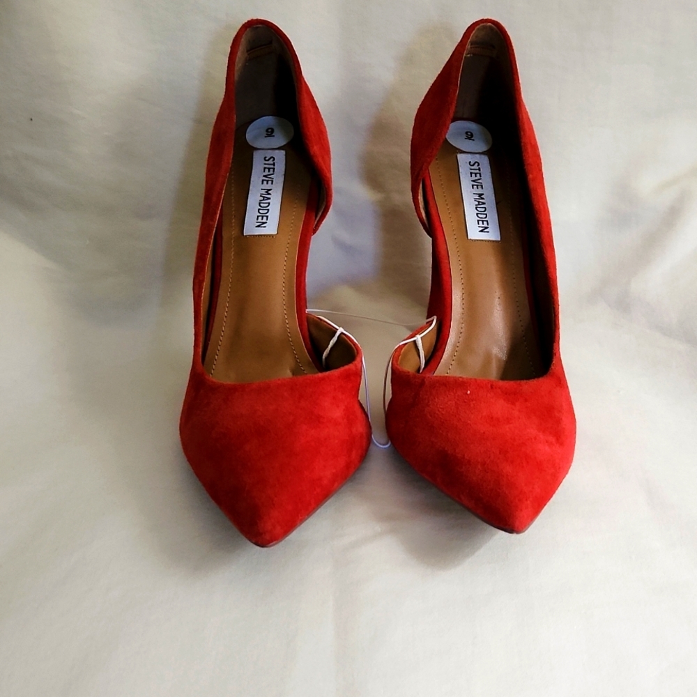 Jessica Simpson Red Suide 4 inch Heels